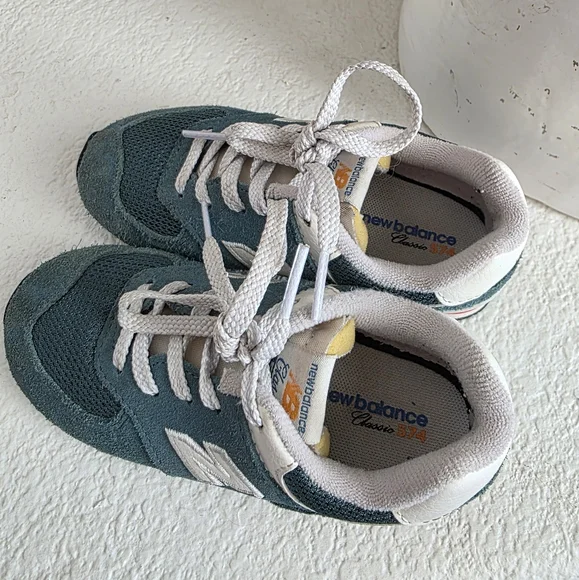 Toddler New Balance Classic 574 In New Spruce - Picture 5 of 13